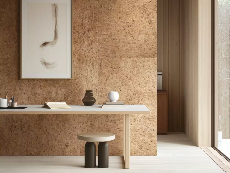 Aislamiento con corcho en pared de vivienda