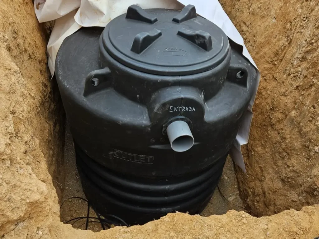 Equipo de reciclaje de aguas negras en Olivella