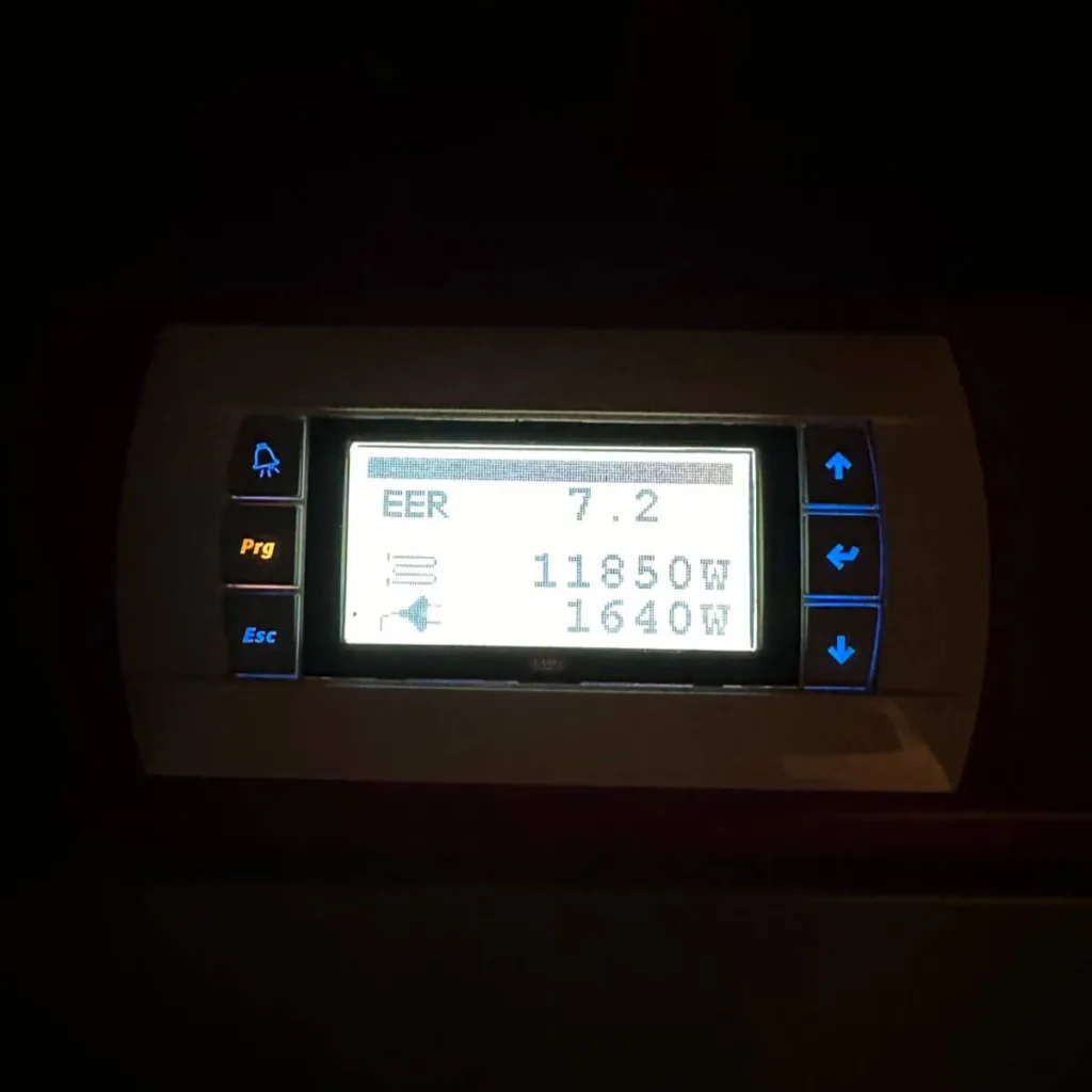 Valores operativos bomba de calor geotérmica